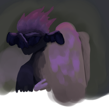 Experimental painting of an OC